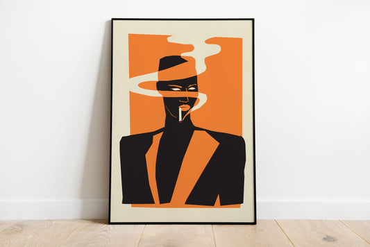 Grace Jones Poster | 80s Music Icon Art Print | Retro Music Room Decor
