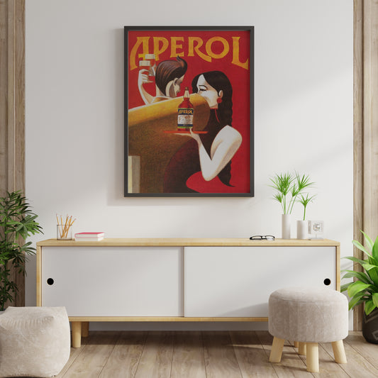 Vintage Italian Aperitif Inspired Poster Print – Retro Bar Wall Art for Kitchen, Dining Room & Home Decor