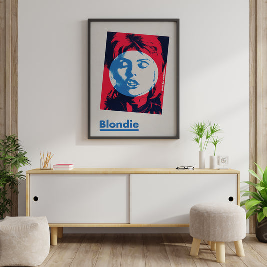 Blondie Album Cover Style Poster Print – Retro Pop Art Wall Art for Modern Interiors