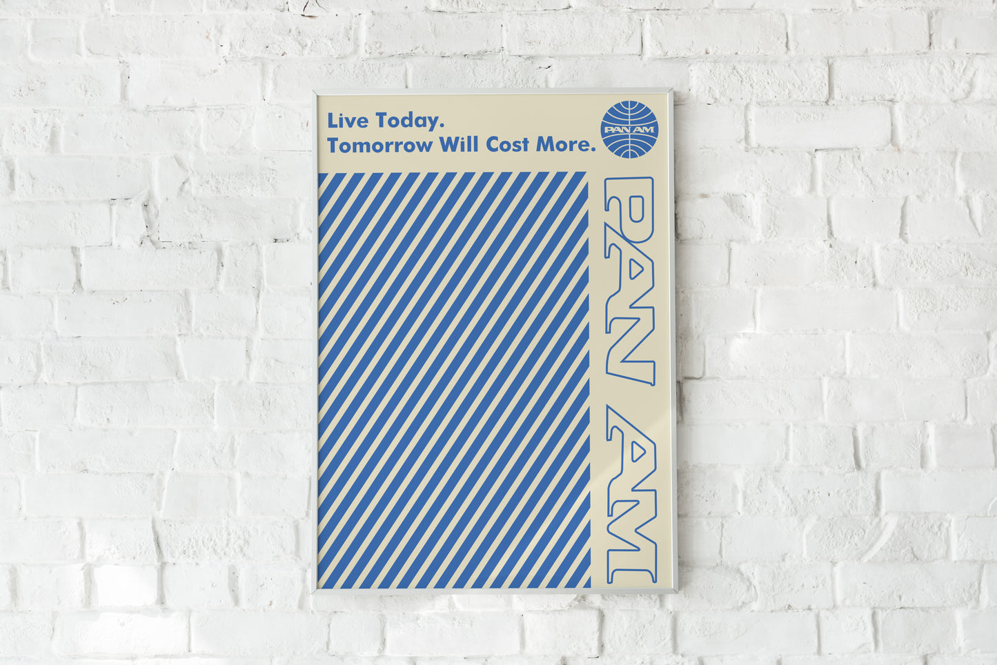 Vintage Airline Travel Poster Wall Art – Retro Aviation Print