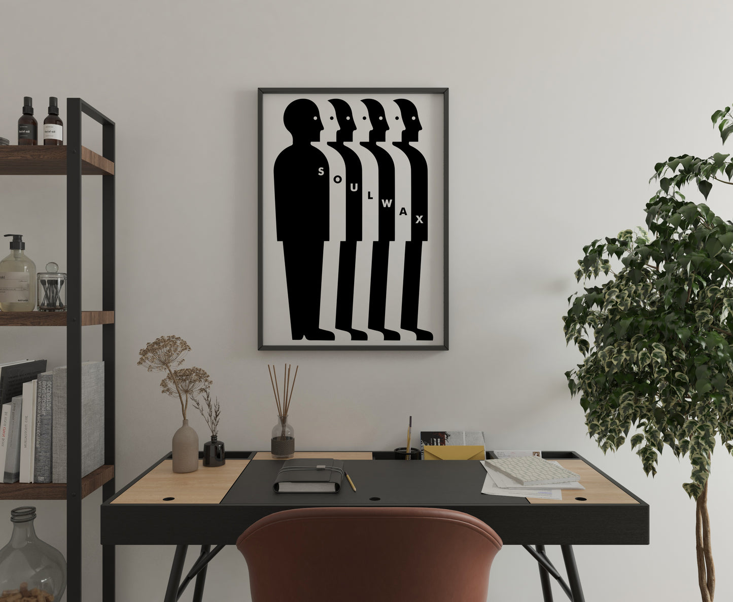 Minimal Black and White Band-Inspired Poster – Modern Typographic Album Cover Style Print