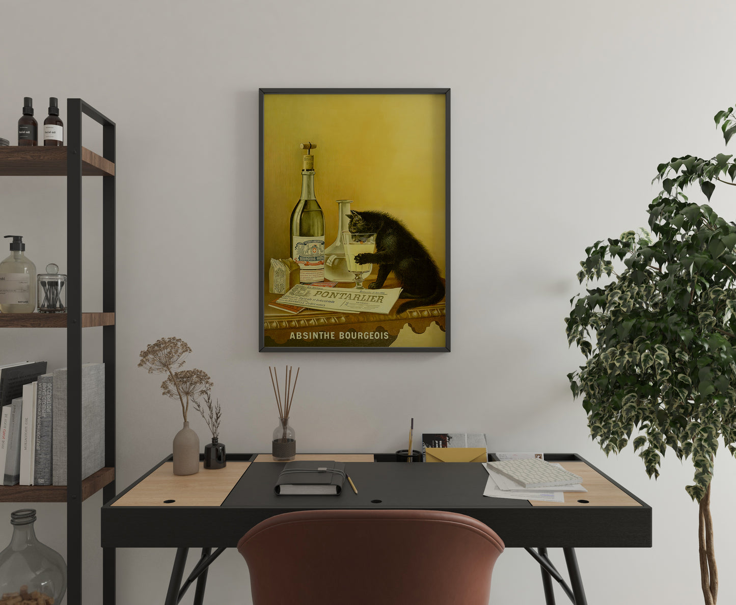 Vintage Absinthe Inspired Poster Print – Classic Bar Wall Art for Kitchen, Dining Room & Home Decor