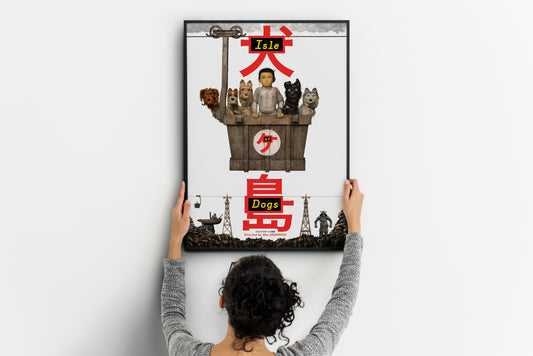 Isle of Dogs Poster | Wes Anderson Movie Wall Art | Living Room Decor