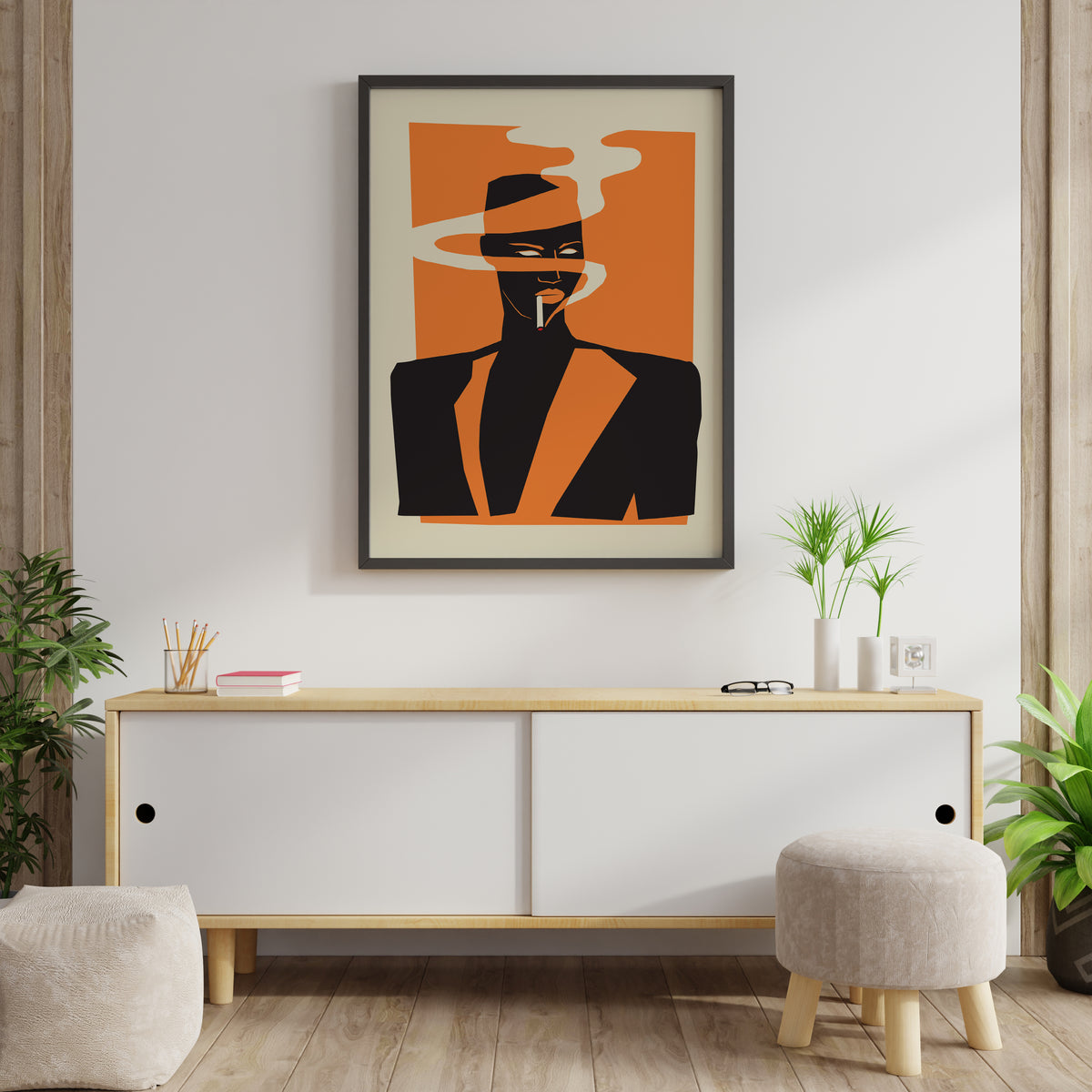Grace Jones Poster | 80s Music Icon Art Print | Retro Music Room Decor
