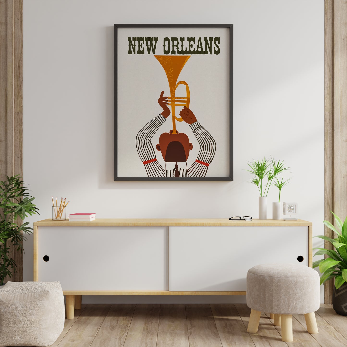 New Orleans Jazz Poster – Vintage Music Inspired Wall Art Print