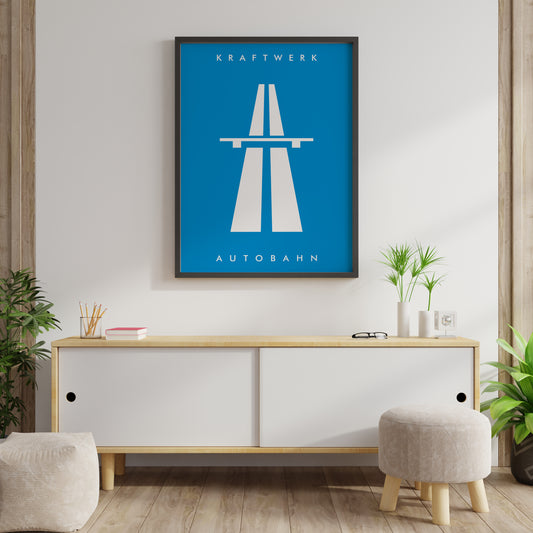 Kraftwerk Autobahn Album Cover Art Print: Electronic Music Poster