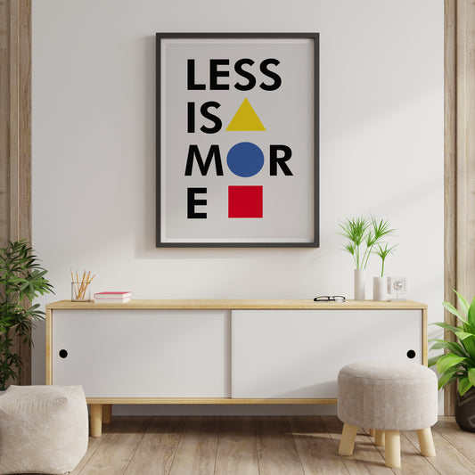Minimalist Typography Poster Print – Modern Geometric Wall Art for Office, Living Room & Home Decor