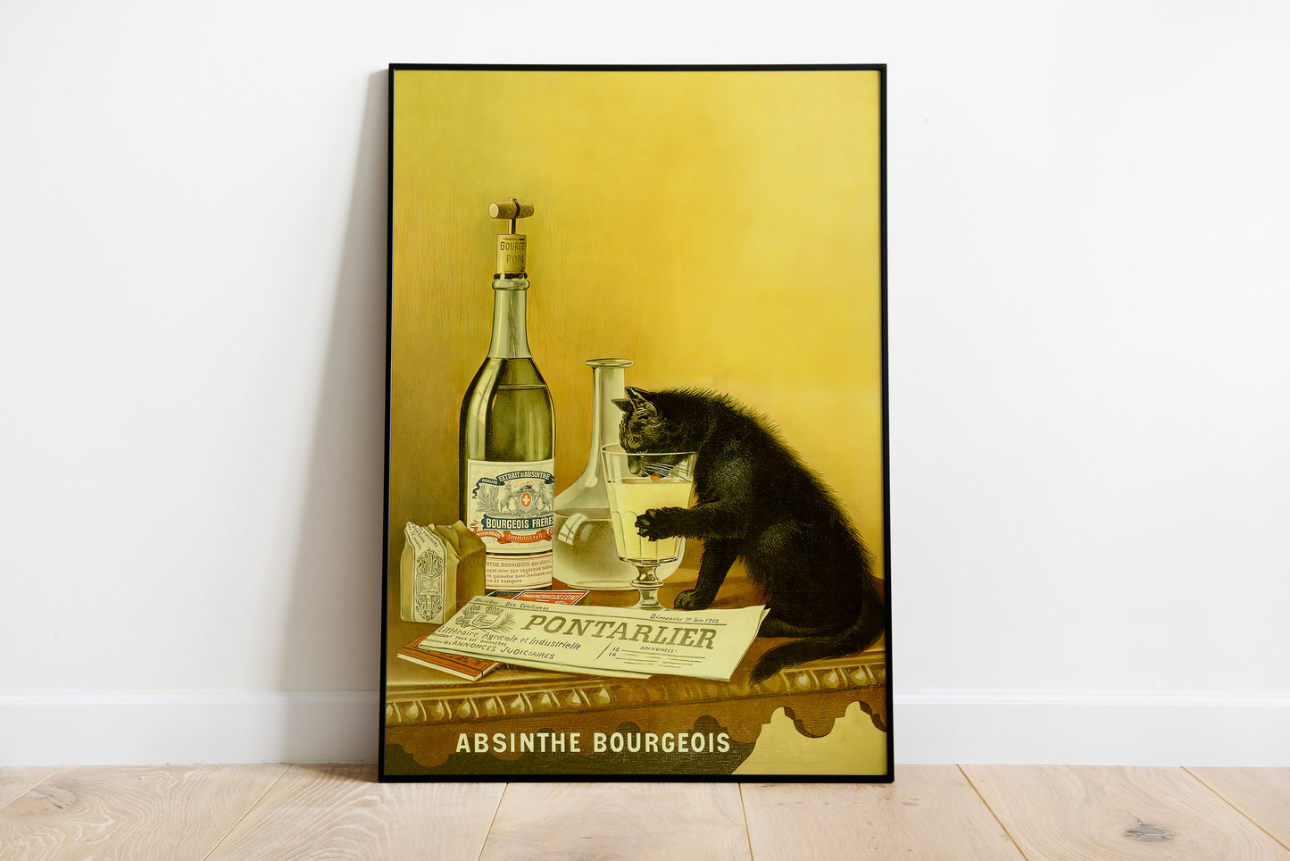 Vintage Absinthe Inspired Poster Print – Classic Bar Wall Art for Kitchen, Dining Room & Home Decor