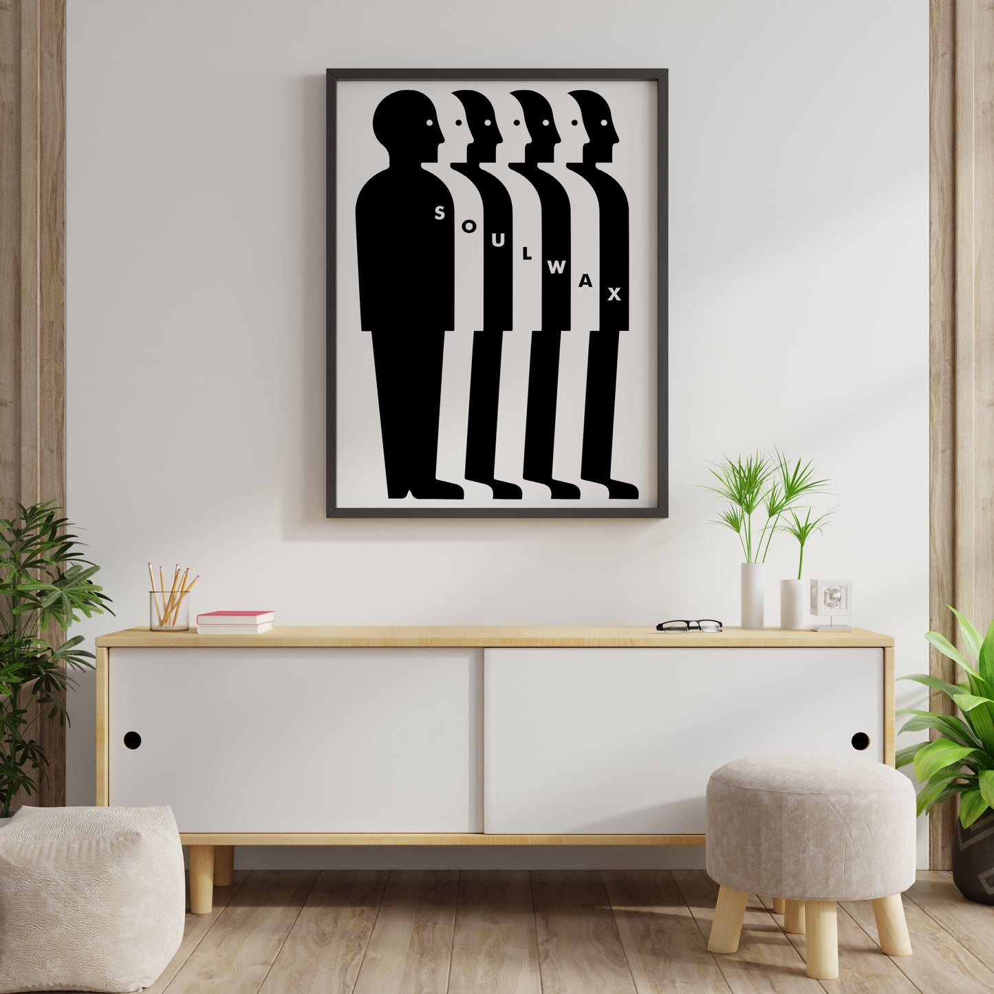 Minimal Black and White Band-Inspired Poster – Modern Typographic Album Cover Style Print