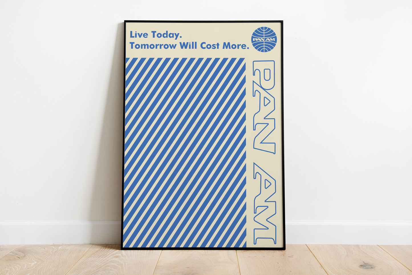 Vintage Airline Travel Poster Wall Art – Retro Aviation Print