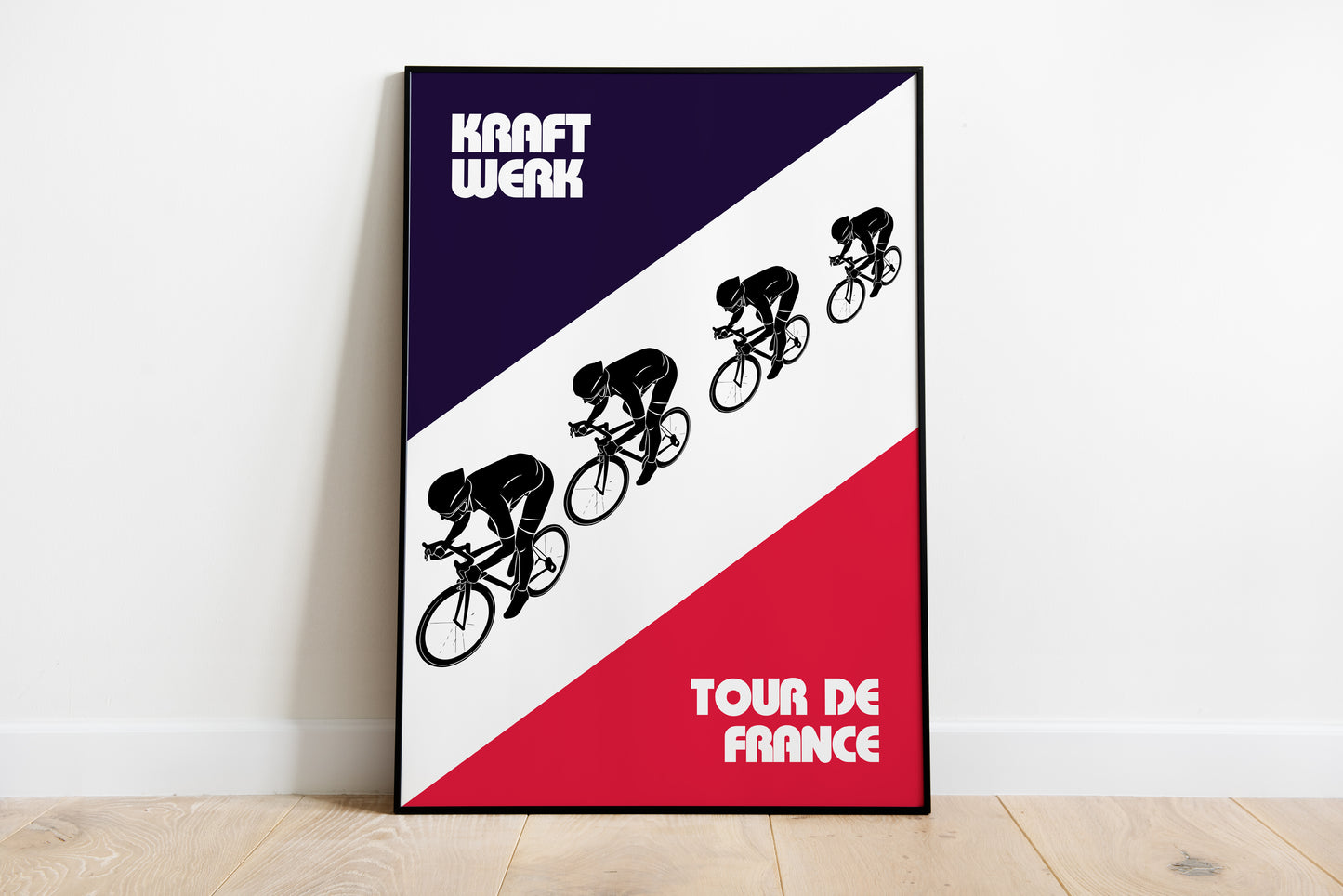 Kraftwerk Tour de France Poster | Retro Cycling Art | Music Room Decor