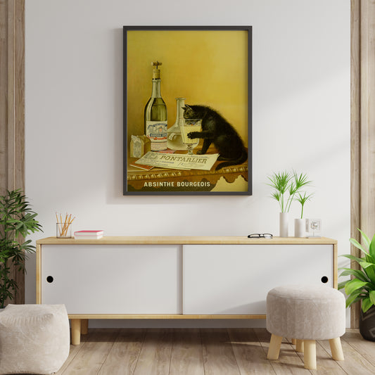 Vintage Absinthe Inspired Poster Print – Classic Bar Wall Art for Kitchen, Dining Room & Home Decor