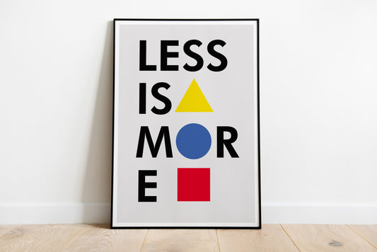 Minimalist Typography Poster Print – Modern Geometric Wall Art for Office, Living Room & Home Decor