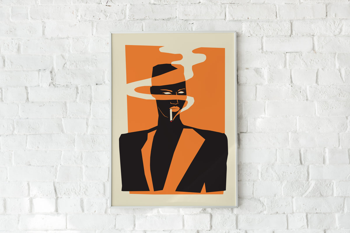 Grace Jones Poster | 80s Music Icon Art Print | Retro Music Room Decor