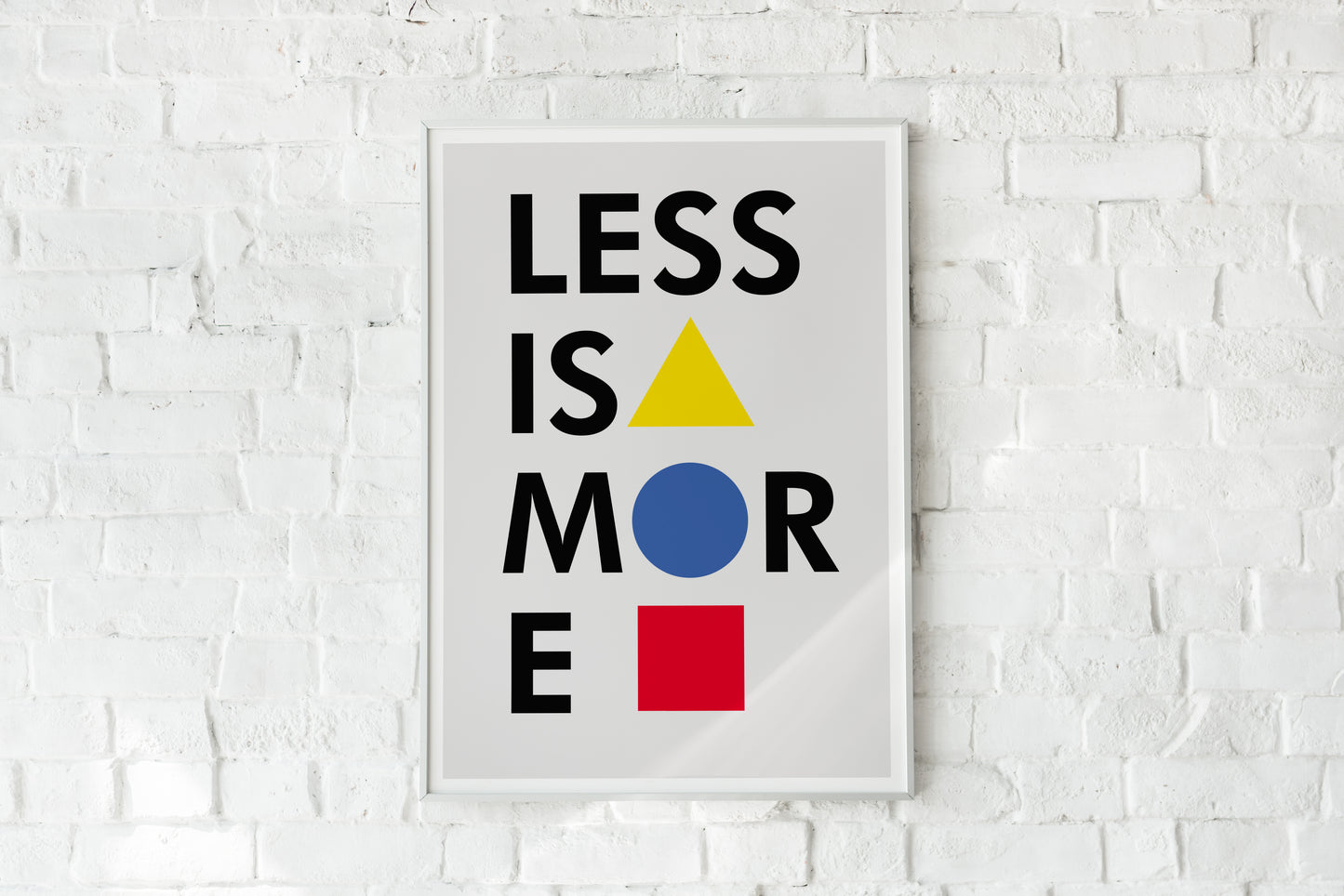 Minimalist Typography Poster Print – Modern Geometric Wall Art for Office, Living Room & Home Decor