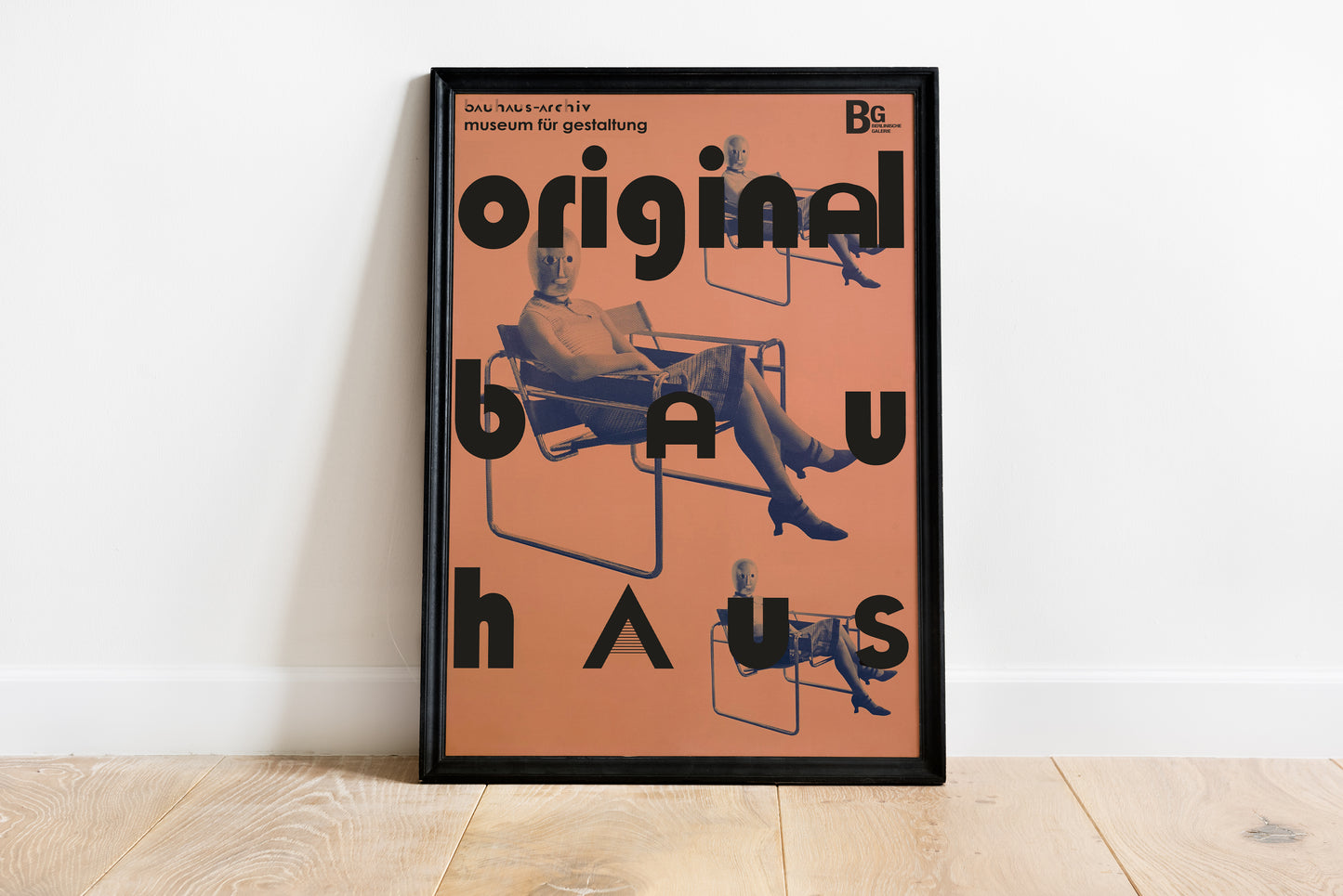 Bauhaus Original Poster – Mid Century Modern Wall Art with Iconic Wassily Chair