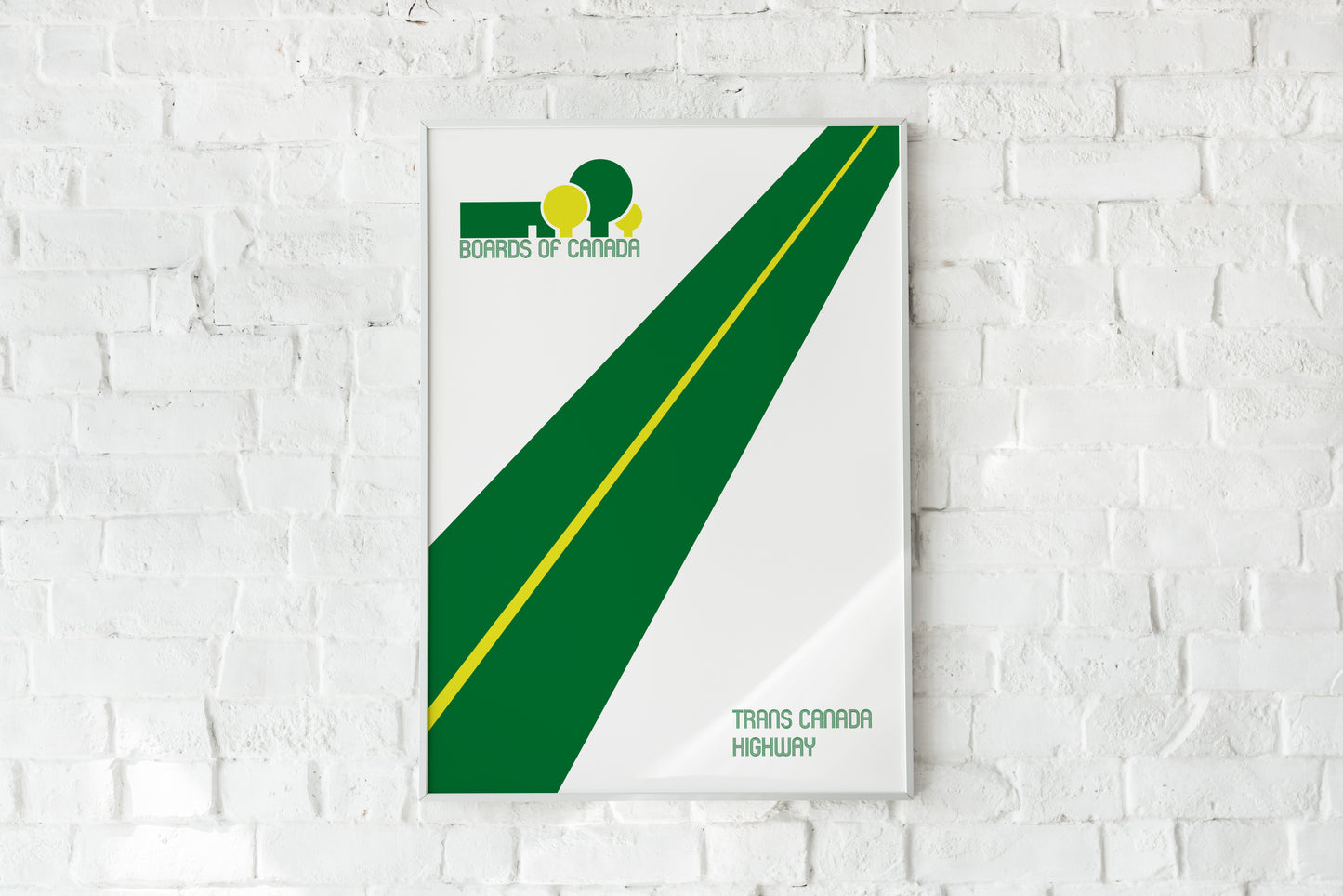 Boards of Canada Trans Canada Highway Style Poster Print – Minimalist Electronic Wall Art