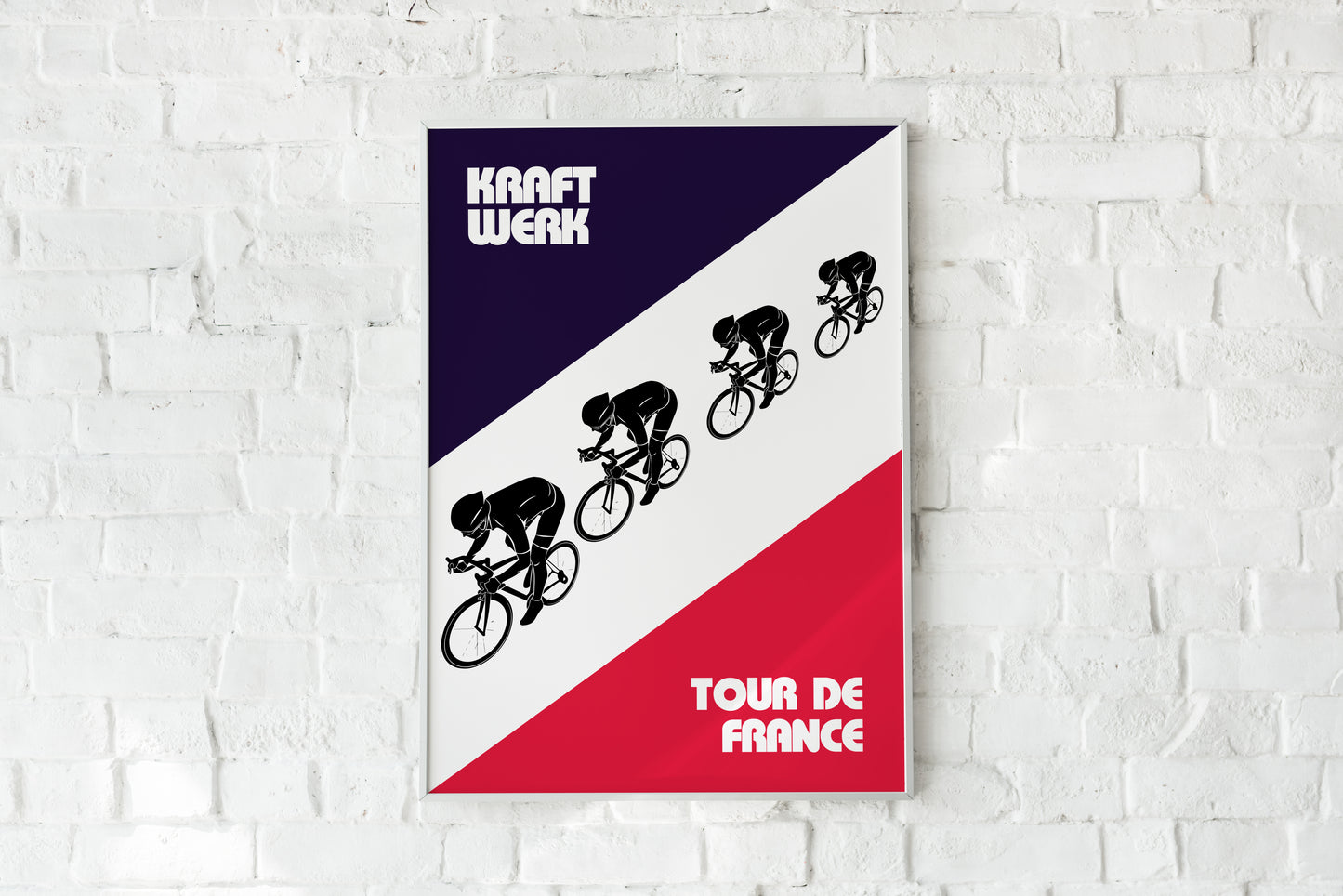 Kraftwerk Tour de France Poster | Retro Cycling Art | Music Room Decor