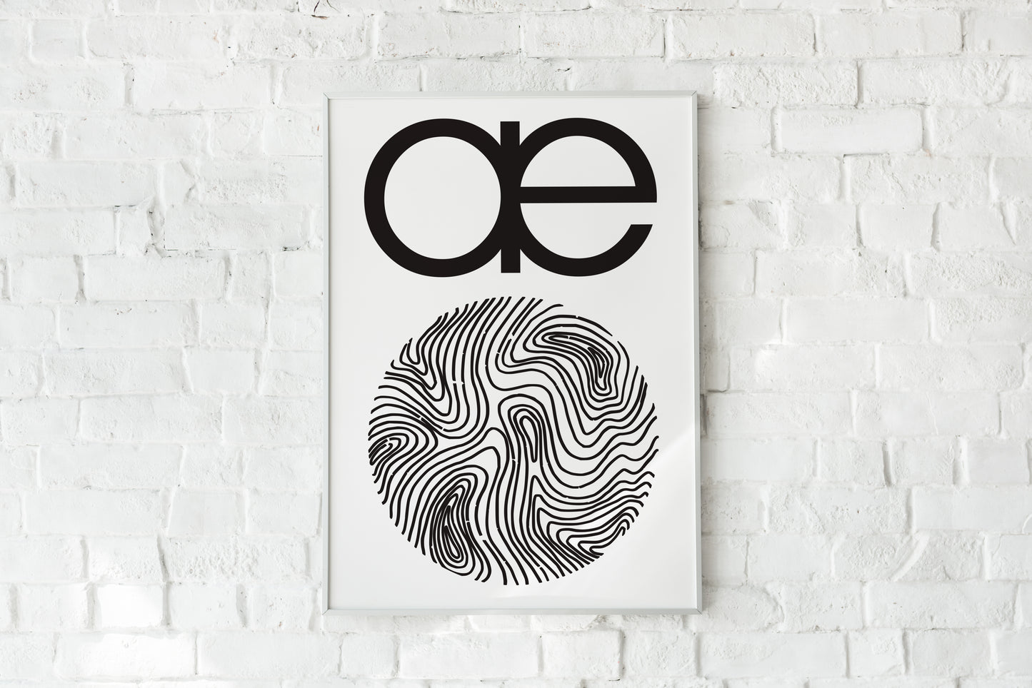 Autechre Logo Style Poster Print – Minimalist Electronic Music Wall Art