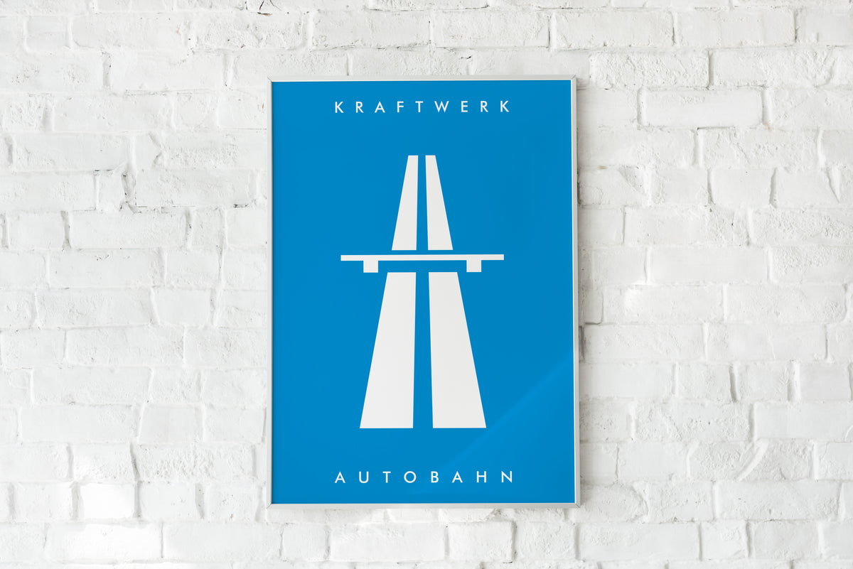 Kraftwerk Autobahn Album Cover Art Print: Electronic Music Poster