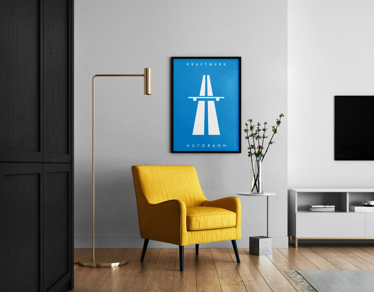 Kraftwerk Autobahn Album Cover Art Print: Electronic Music Poster