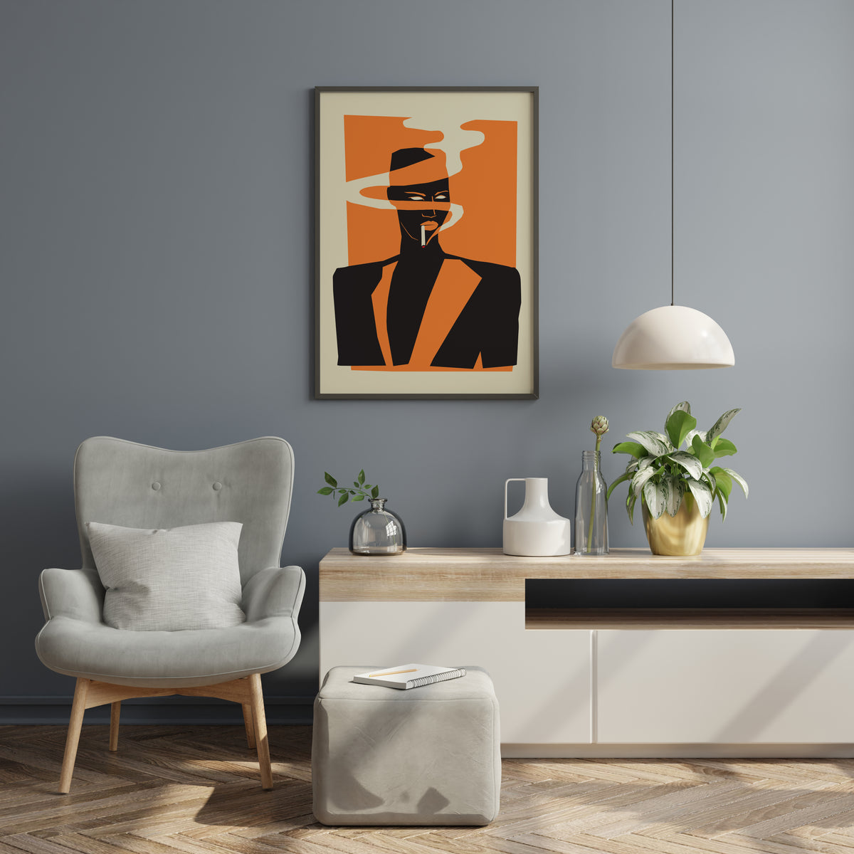 Grace Jones Poster | 80s Music Icon Art Print | Retro Music Room Decor