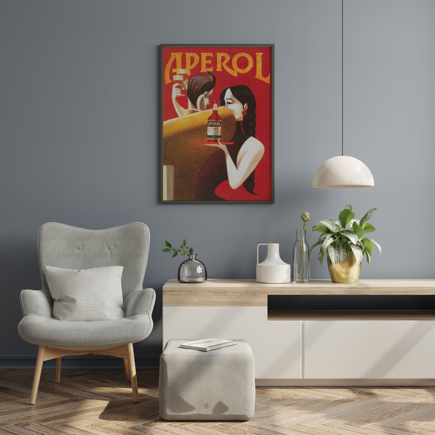 Vintage Italian Aperitif Inspired Poster Print – Retro Bar Wall Art for Kitchen, Dining Room & Home Decor