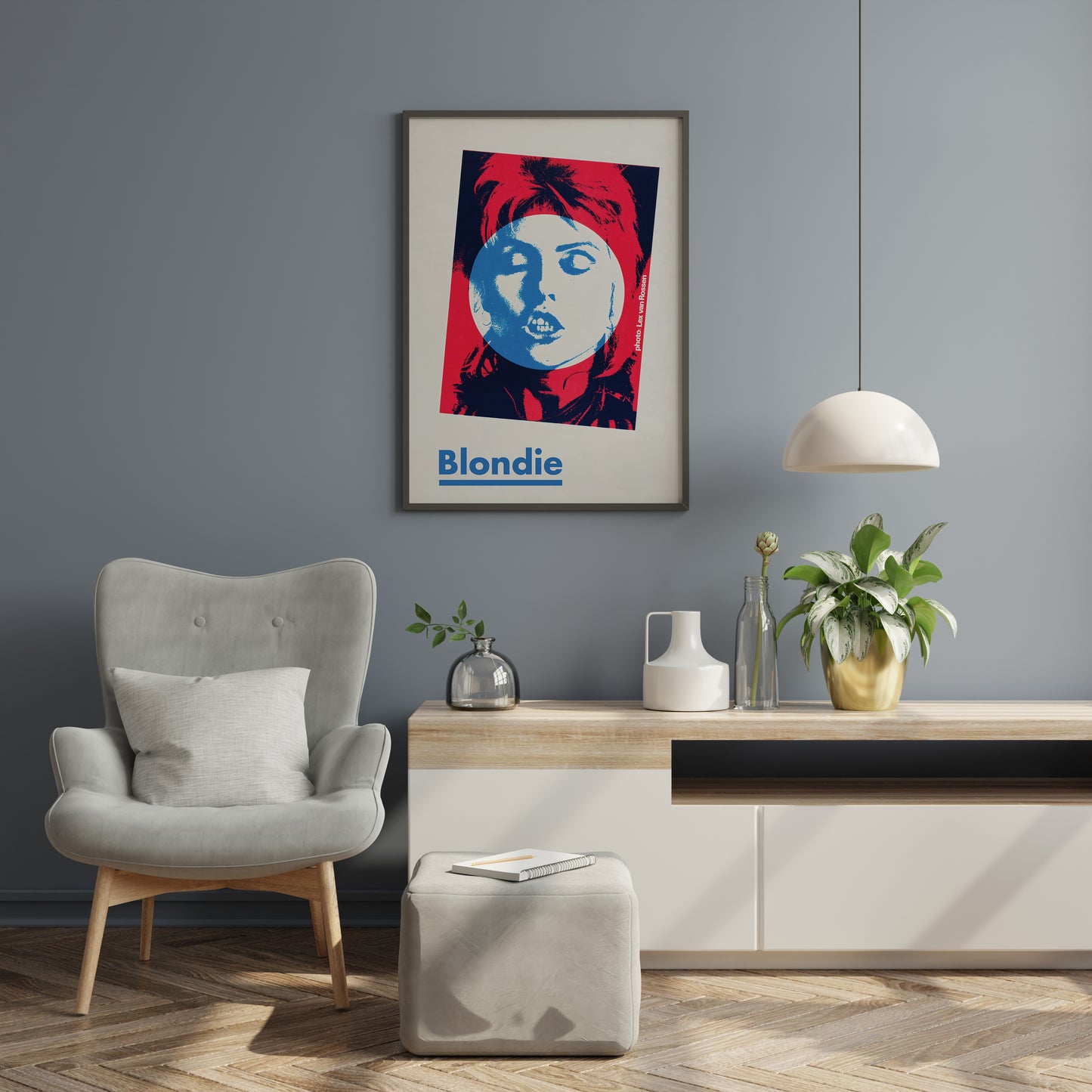 Blondie Album Cover Style Poster Print – Retro Pop Art Wall Art for Modern Interiors