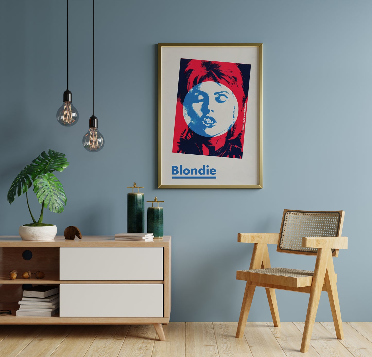 Blondie Album Cover Style Poster Print – Retro Pop Art Wall Art for Modern Interiors