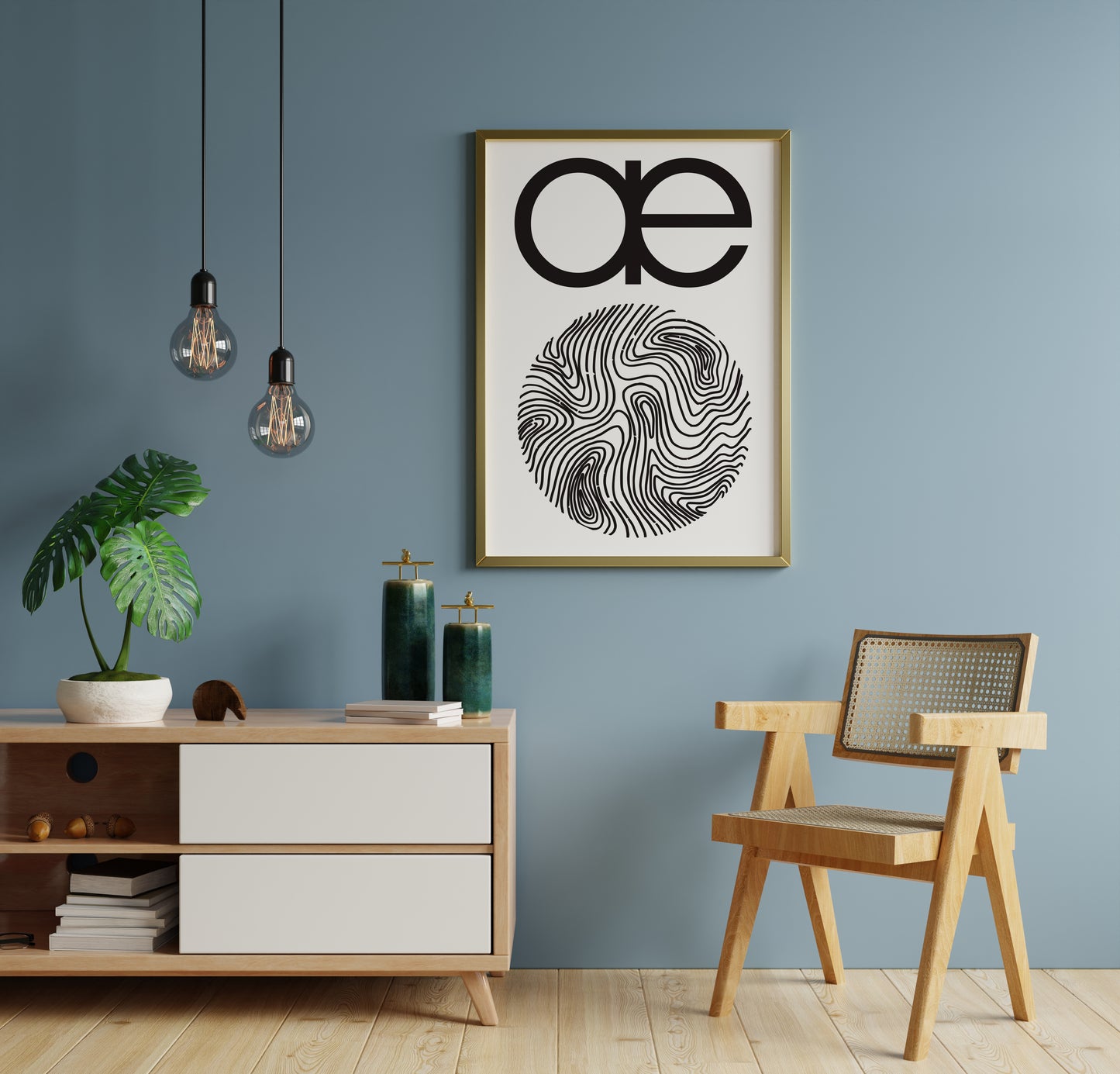 Autechre Logo Style Poster Print – Minimalist Electronic Music Wall Art