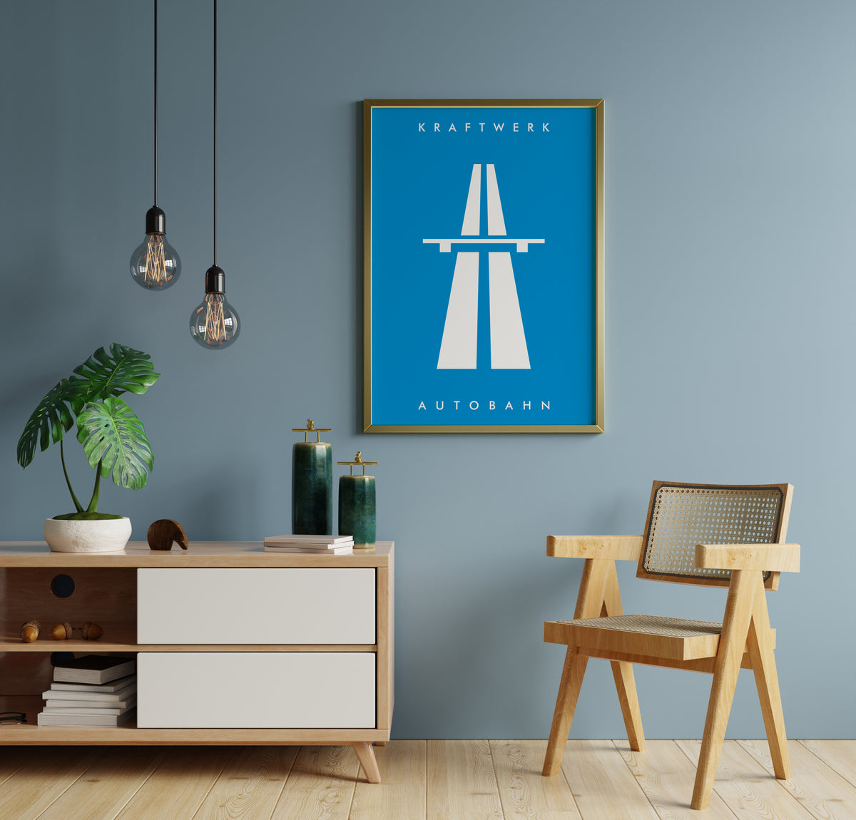 Kraftwerk Autobahn Album Cover Art Print: Electronic Music Poster