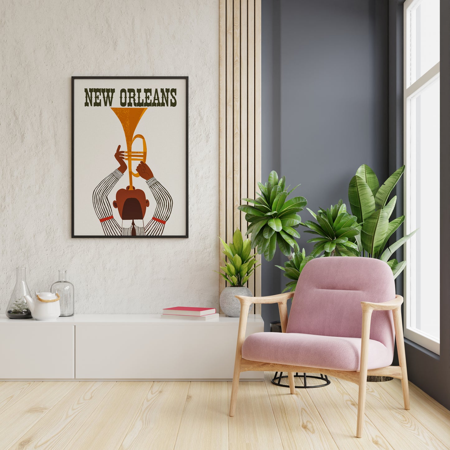 New Orleans Jazz Poster – Vintage Music Inspired Wall Art Print