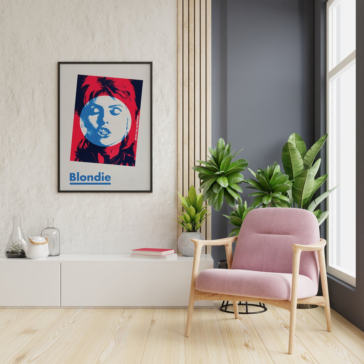 Blondie Album Cover Style Poster Print – Retro Pop Art Wall Art for Modern Interiors
