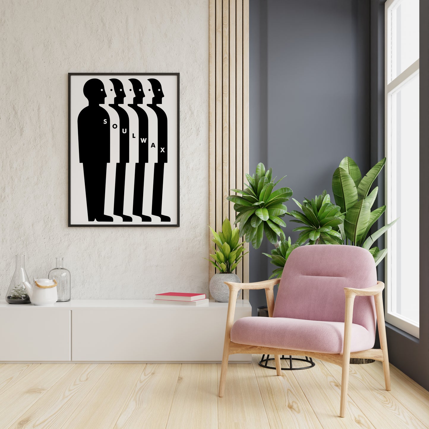 Minimal Black and White Band-Inspired Poster – Modern Typographic Album Cover Style Print