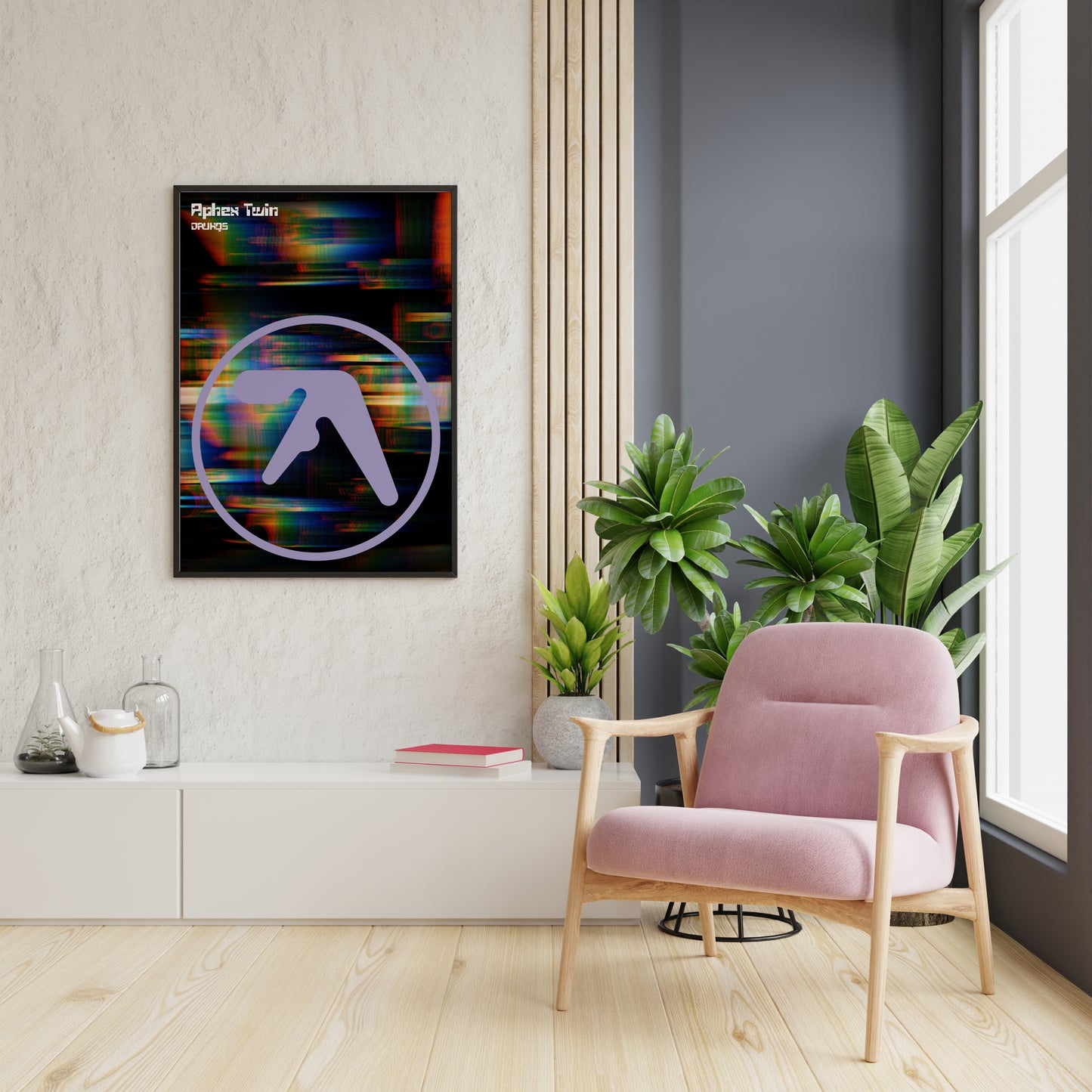 Aphex Twin Inspired “Drukqs” Album Cover Print – 90s Electronic Music Wall Art Poster