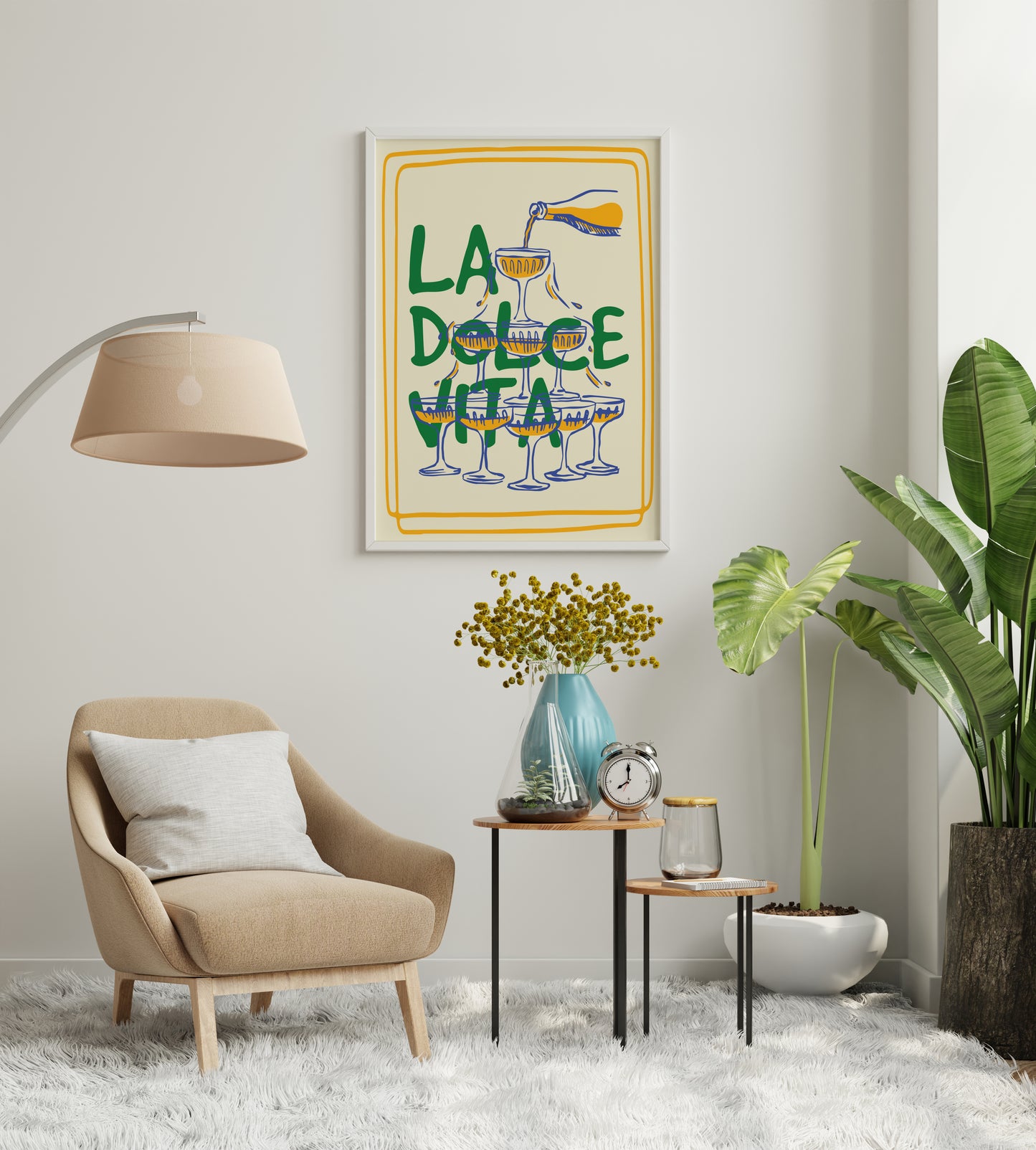 La Dolce Vita Cocktail Poster – Italian Wine & Aperitivo Wall Art Print
