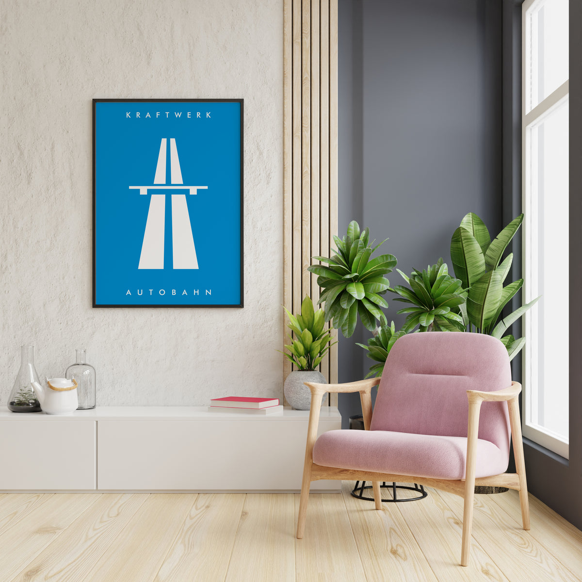 Kraftwerk Autobahn Album Cover Art Print: Electronic Music Poster