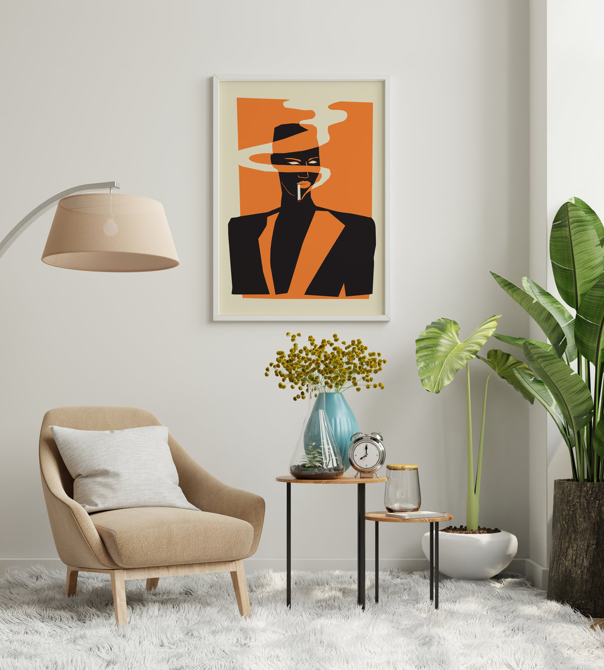 Grace Jones Poster | 80s Music Icon Art Print | Retro Music Room Decor
