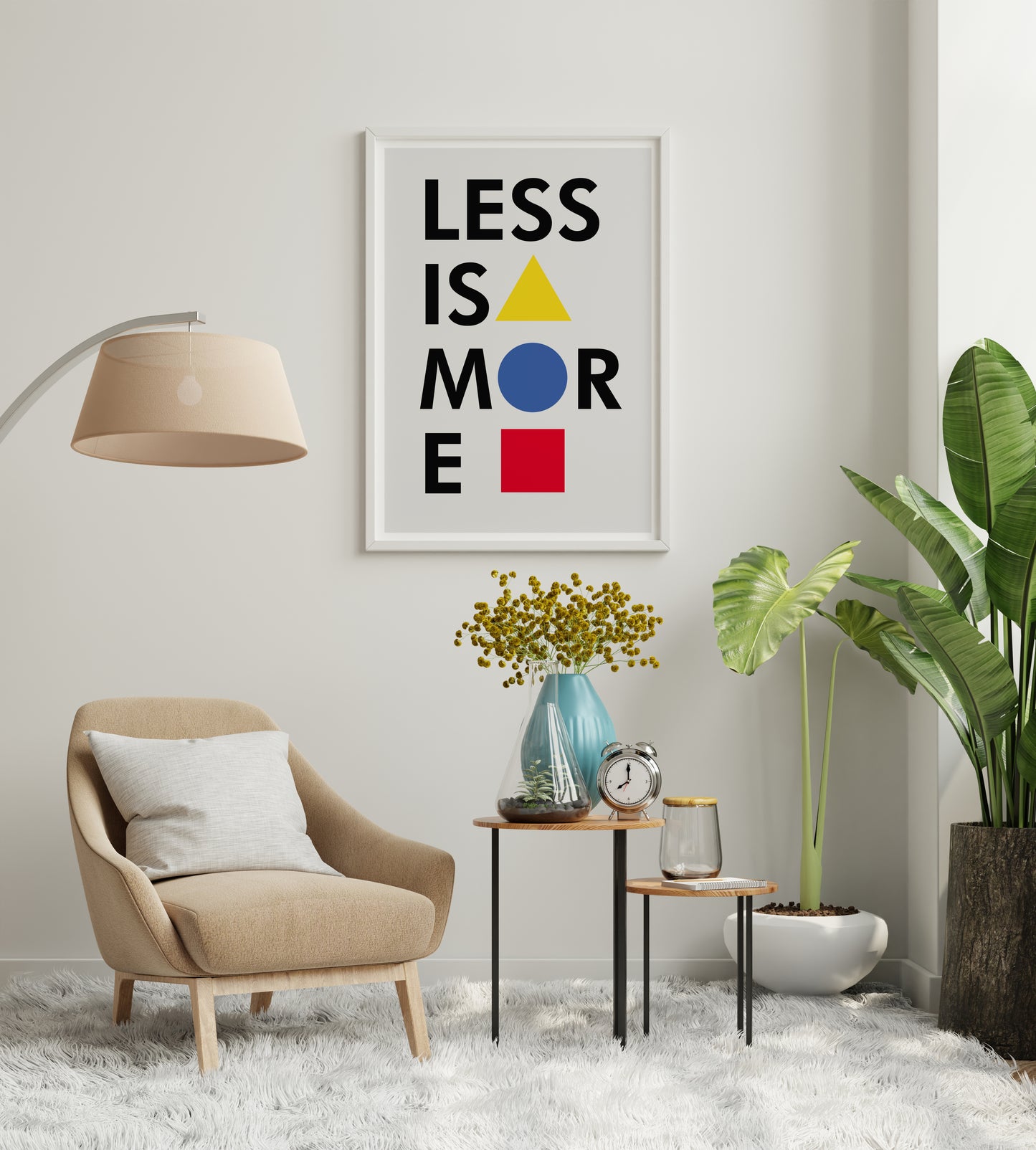 Minimalist Typography Poster Print – Modern Geometric Wall Art for Office, Living Room & Home Decor