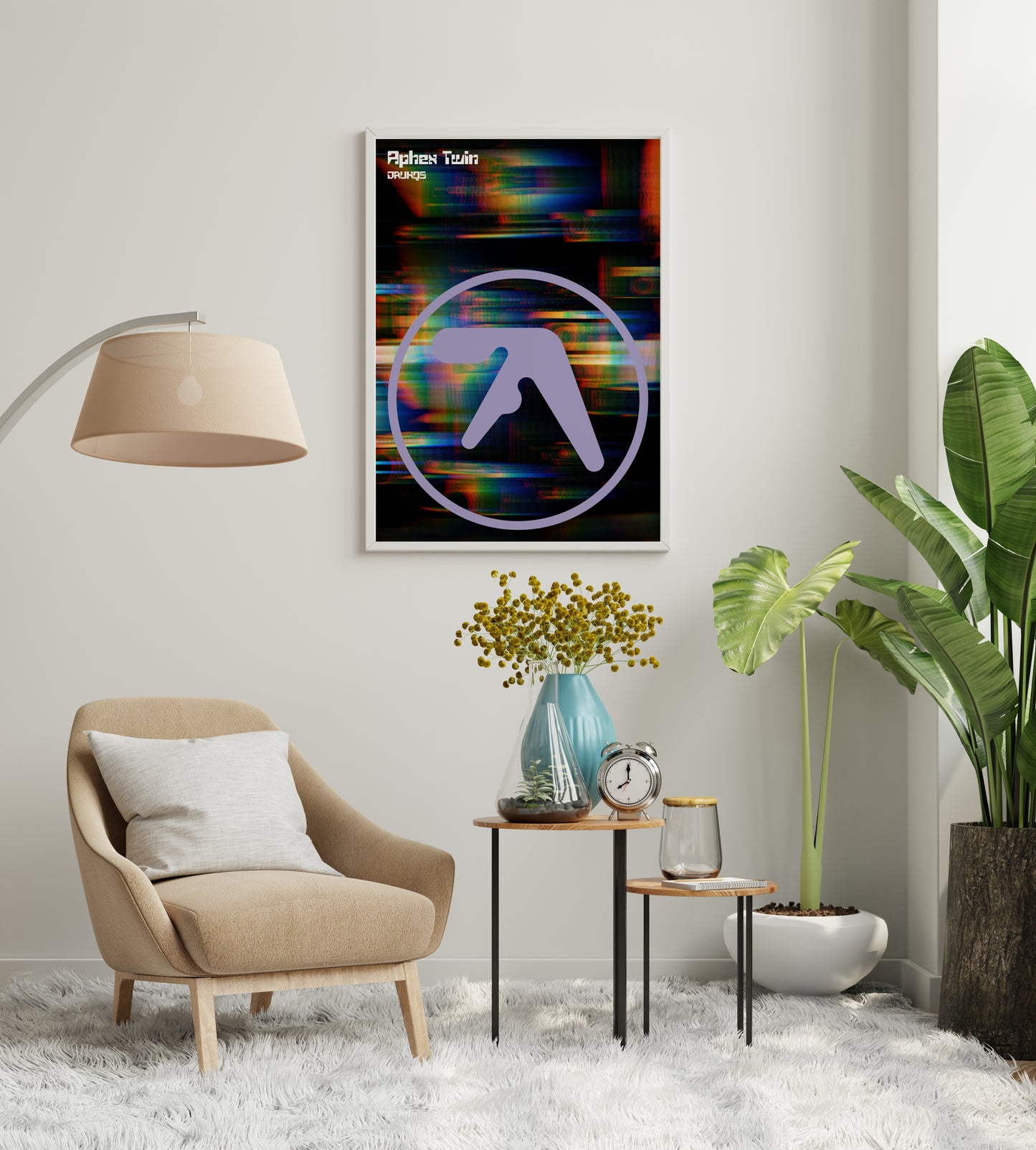 Aphex Twin Inspired “Drukqs” Album Cover Print – 90s Electronic Music Wall Art Poster