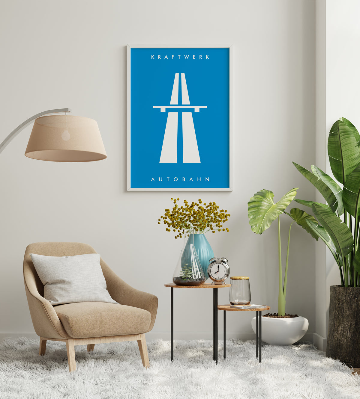 Kraftwerk Autobahn Album Cover Art Print: Electronic Music Poster