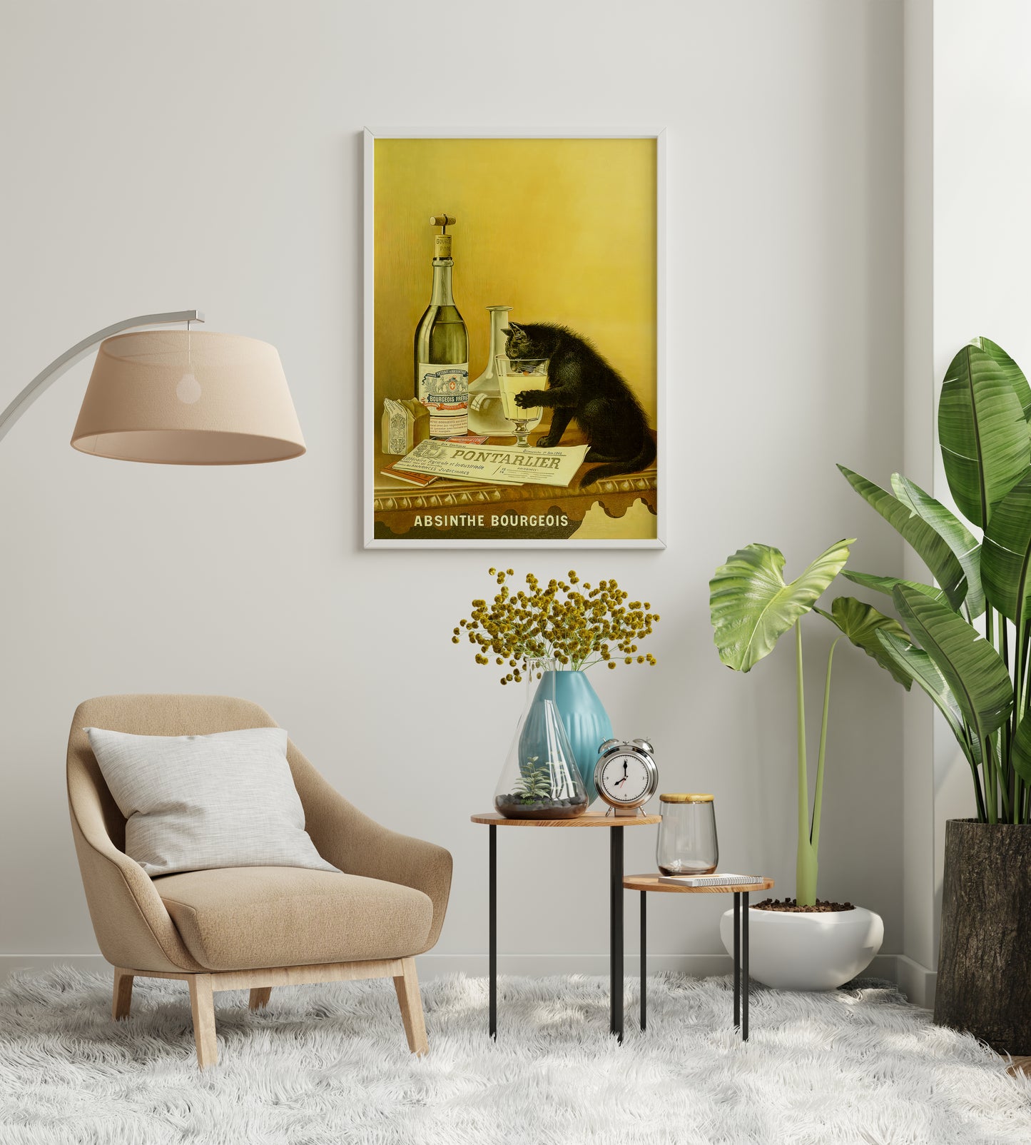 Vintage Absinthe Inspired Poster Print – Classic Bar Wall Art for Kitchen, Dining Room & Home Decor