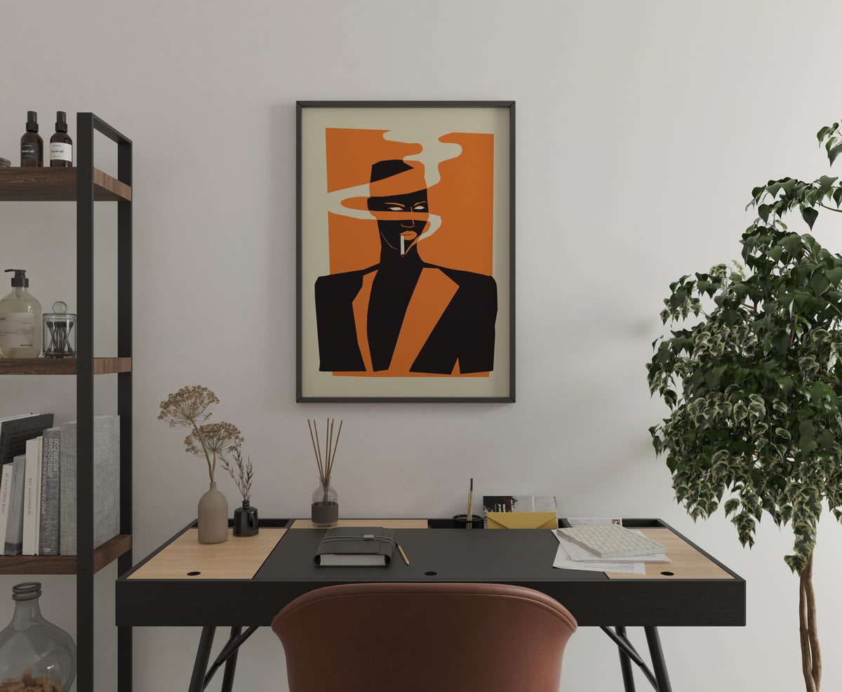 Grace Jones Poster | 80s Music Icon Art Print | Retro Music Room Decor