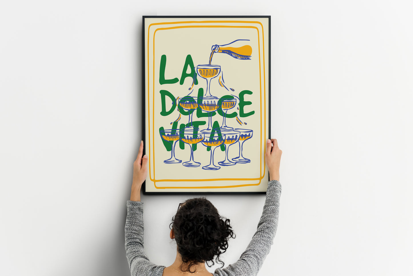 La Dolce Vita Cocktail Poster – Italian Wine & Aperitivo Wall Art Print