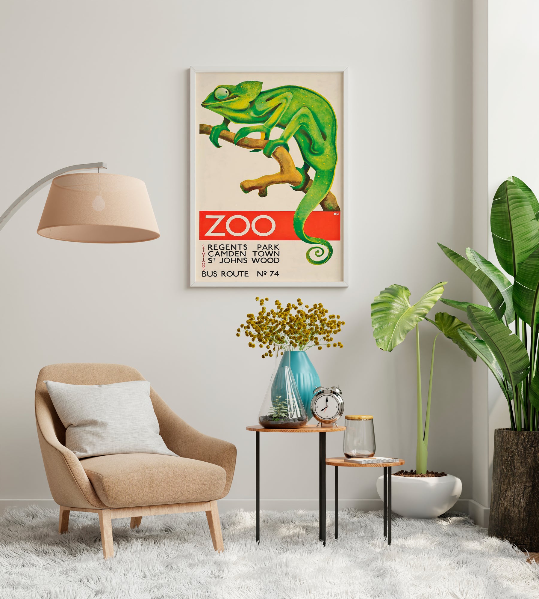 Retro wall art collection for playful rooms and gallery walls