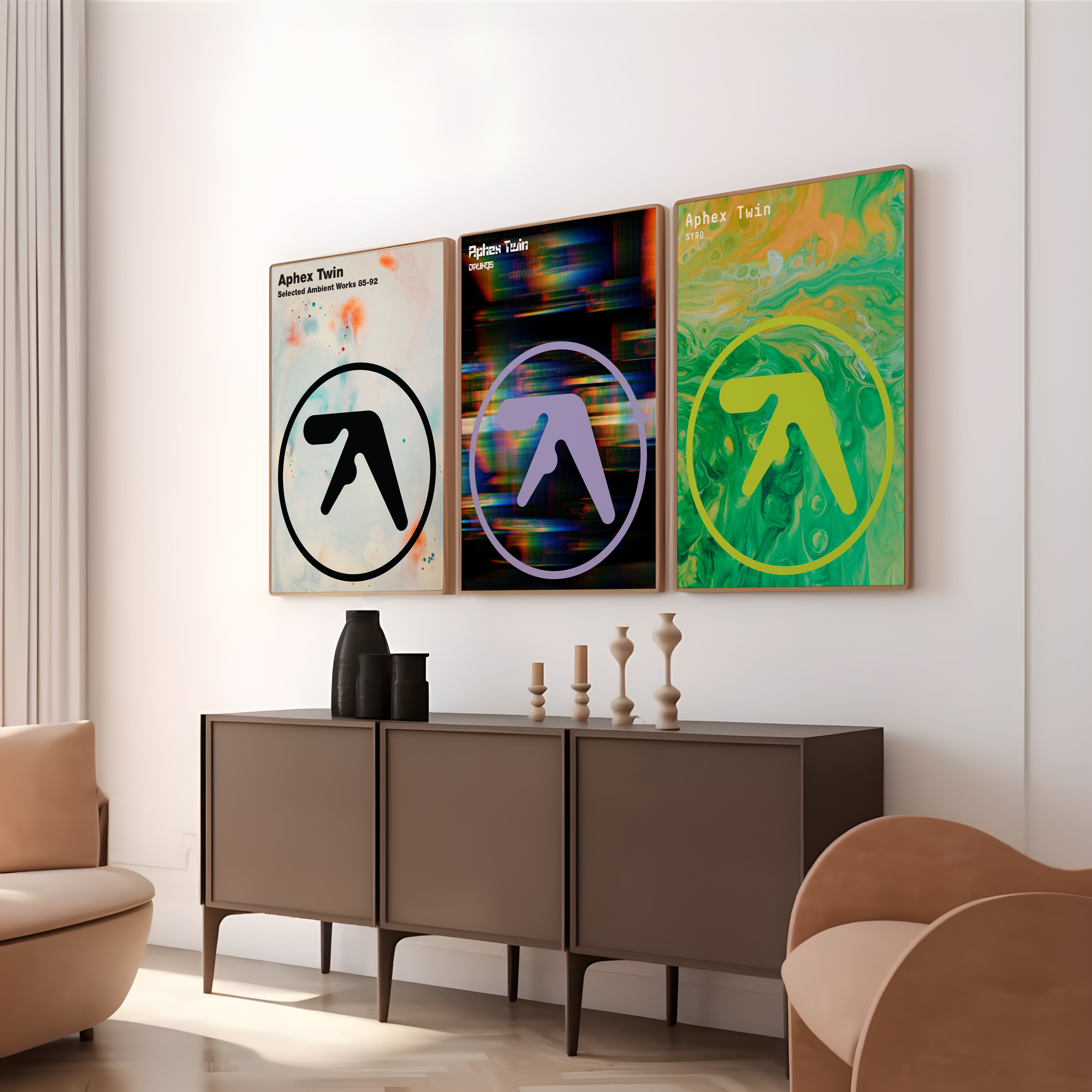 Aphex Twin Poster Set for Electronic Music Room Art – yougotprints