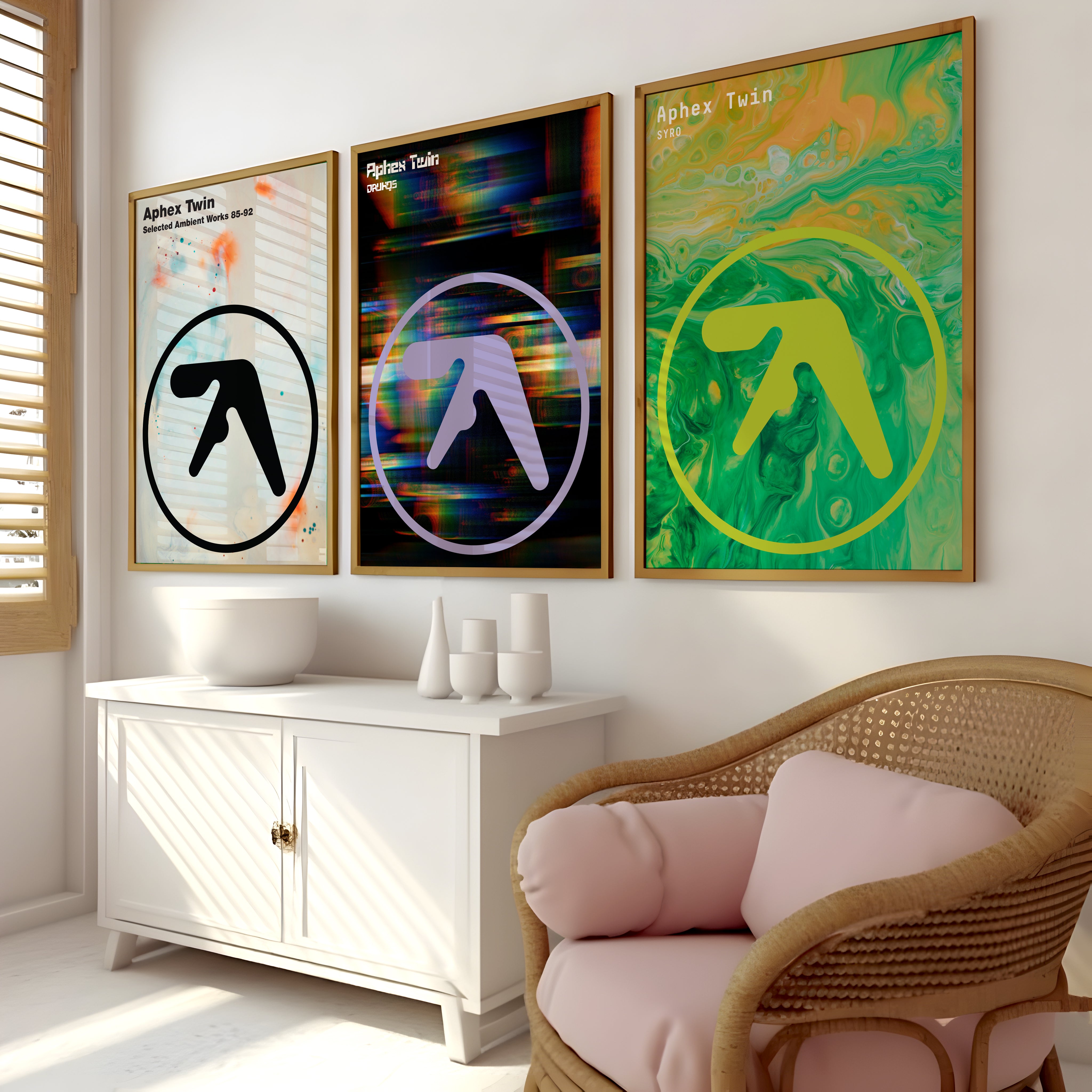 Aphex Twin Poster Set for Electronic Music Room Art – yougotprints