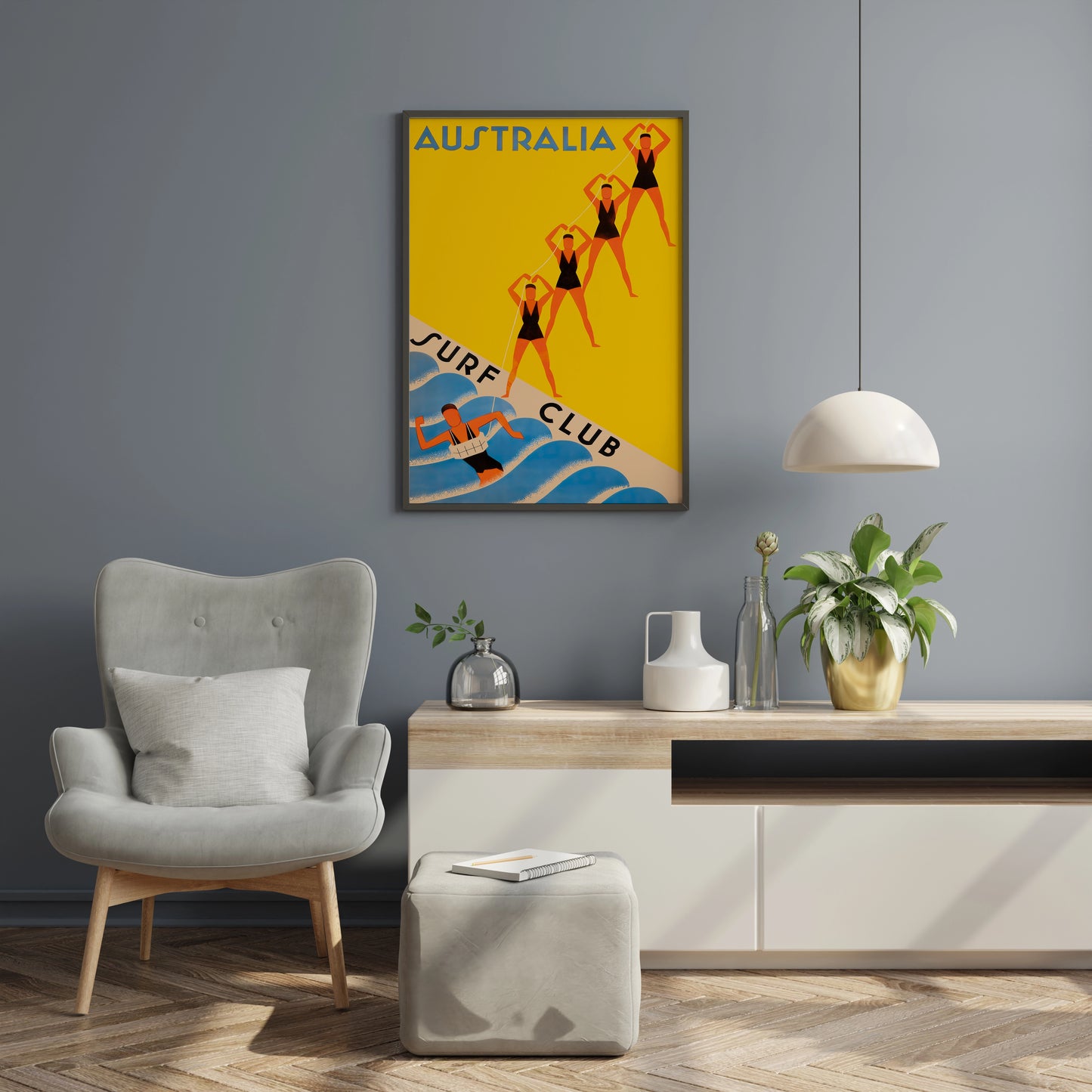 single-poster-australia-surf-club-coastal-travel-print-living-room