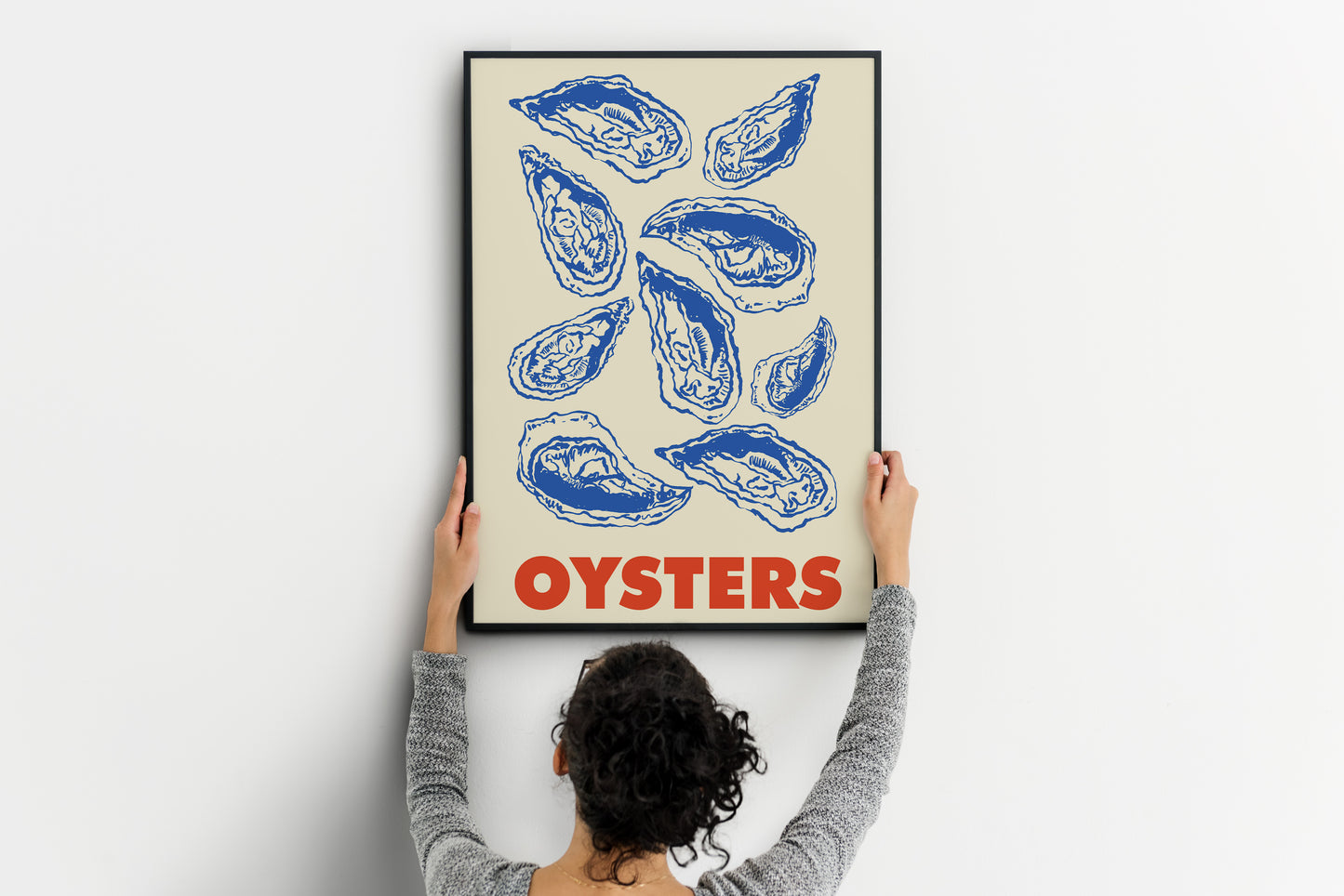 Vintage Oyster Poster Nautical Seafood Wall Art