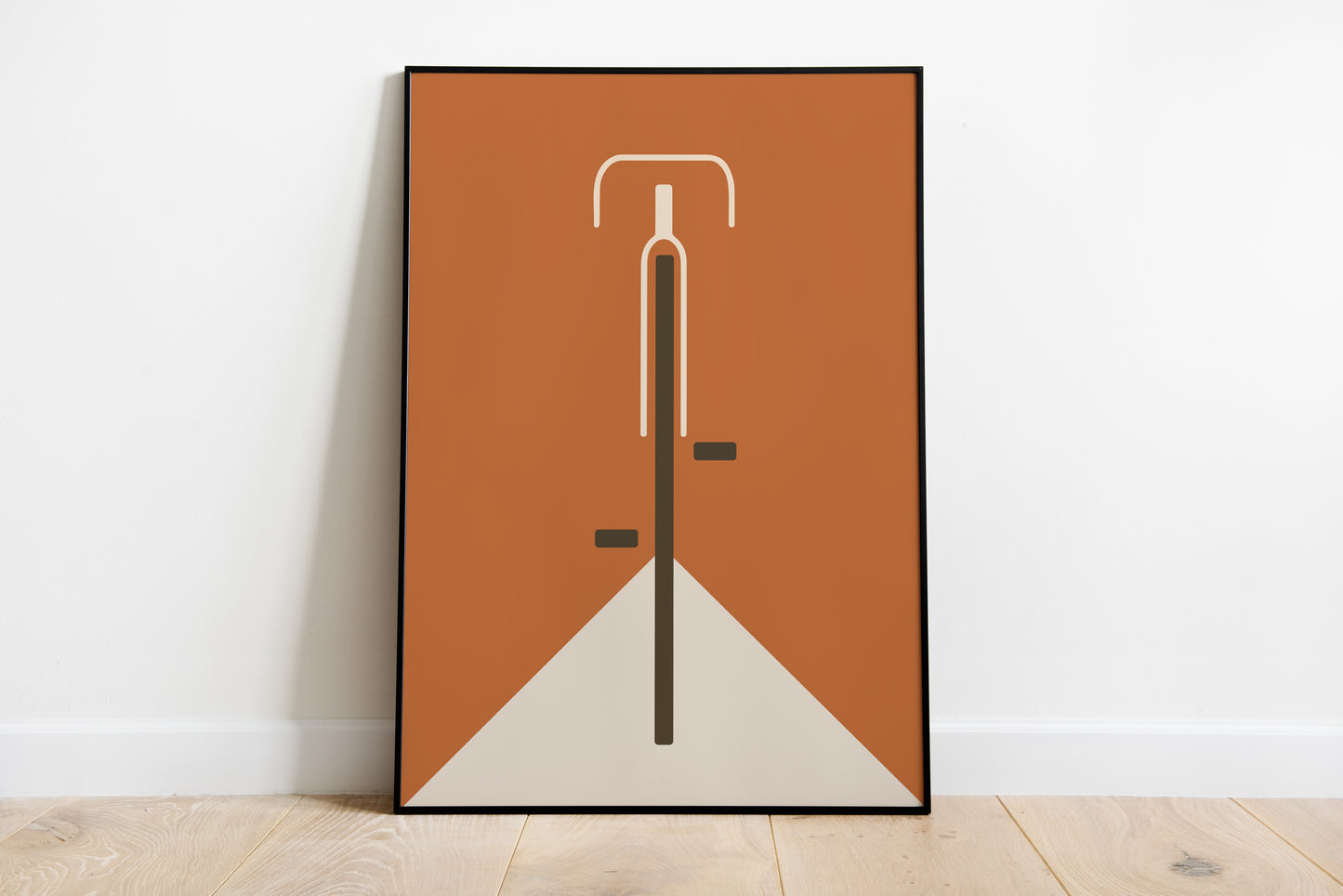 Bauhaus Bicycle Art Print: Vintage Road Bike Poster, Geometric Design